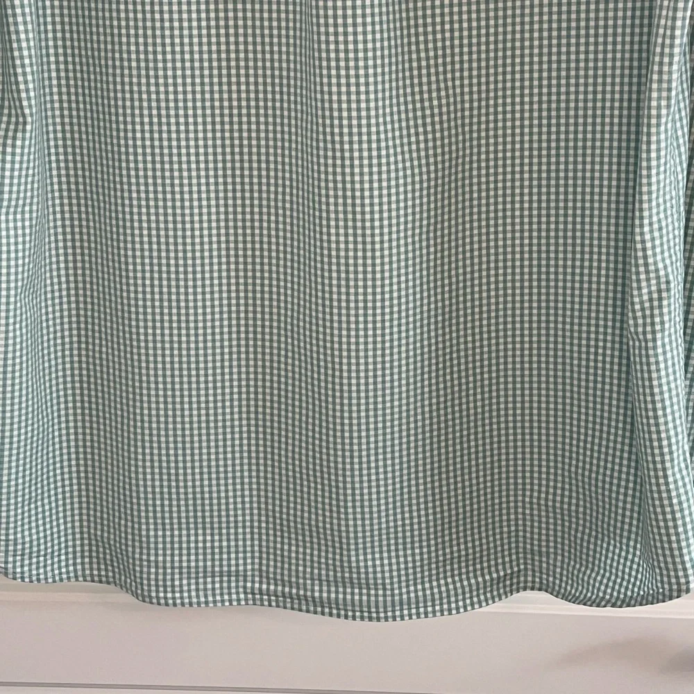 J. Crew Secret Wash Organic Cotton Poplin Button Down Shirt For Men Gingham XL